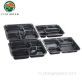 Одноразовый 5 отсека ланч Bento Boxes Restaurant Plants